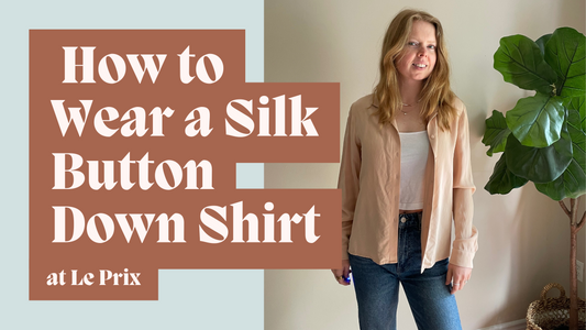 How to Style an Oversized Silk Button-Down