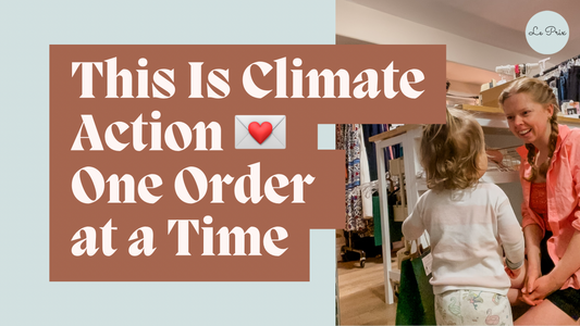 Packing Orders with My Toddler — and Why It’s Climate Action
