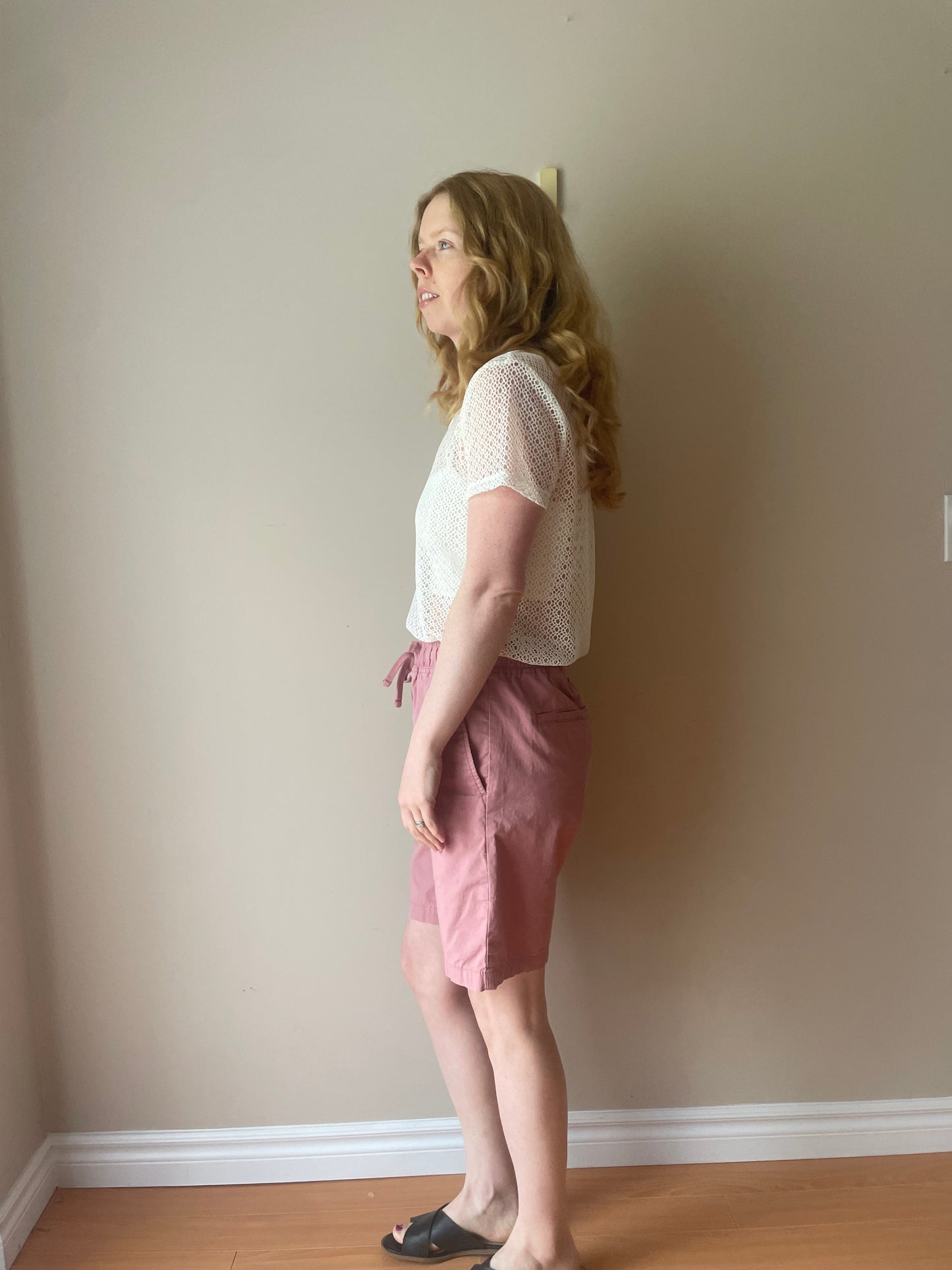 Banana Republic Dusty Rose Cotton-Blend Pull-On Shorts – Medium