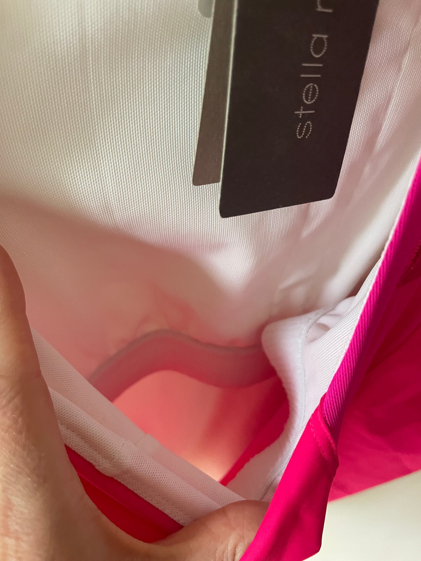 Adidas by Stella McCartney White & Pink Run Tank NWT – Size Small