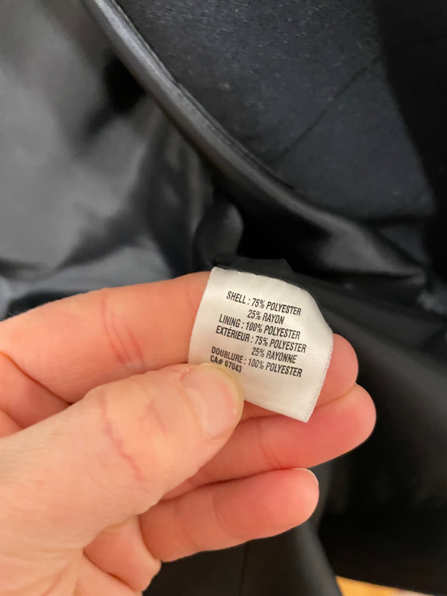 Vintage Black Blazer with Slightly Cropped Sleeves – Size Medium