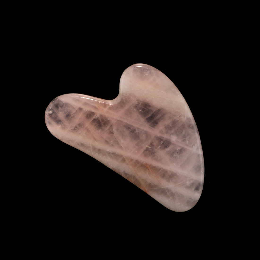 Crystal Gua Sha Facial Tool β Rose Quartz or Green Aventurine
