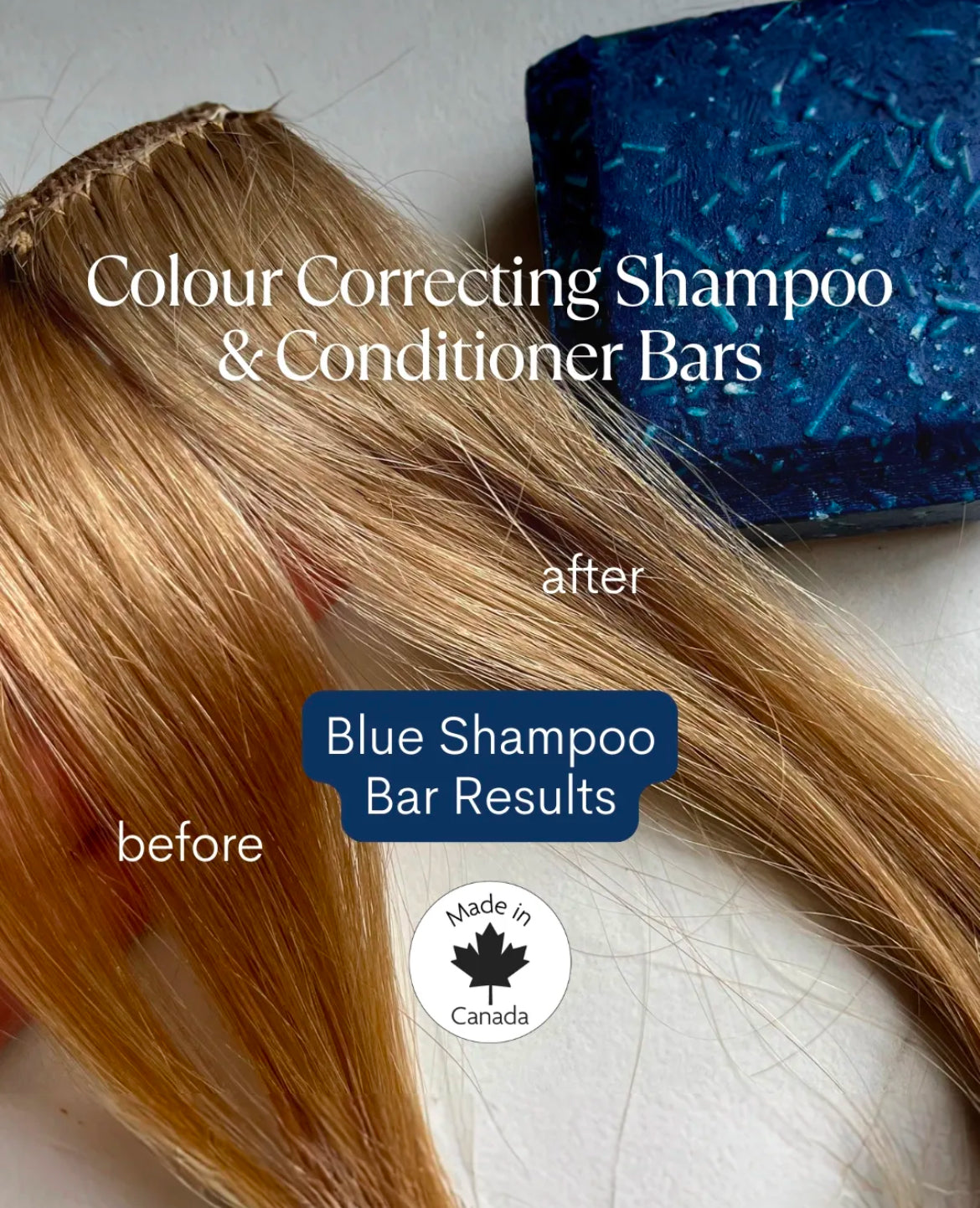 BLUE Silk Conditioner Bar - Dark Blonde to Brown Hair