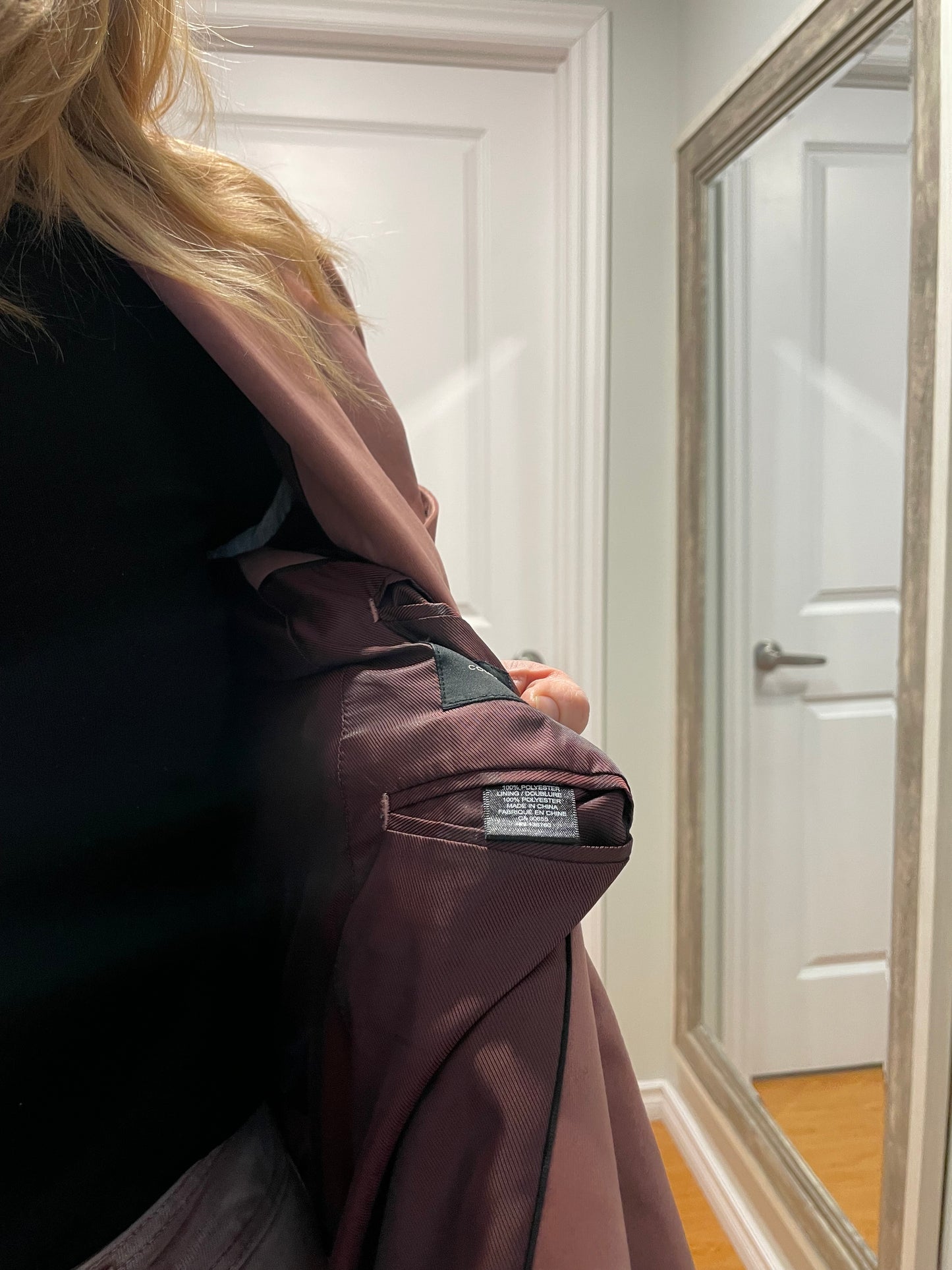 RW&CO Dusty Rose Velvet Slim-Fit Blazer – Medium