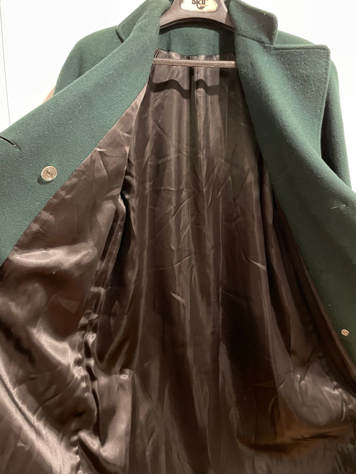 Roth-Stern Deep Forest Green Pure Virgin Wool Coat – Medium/Large