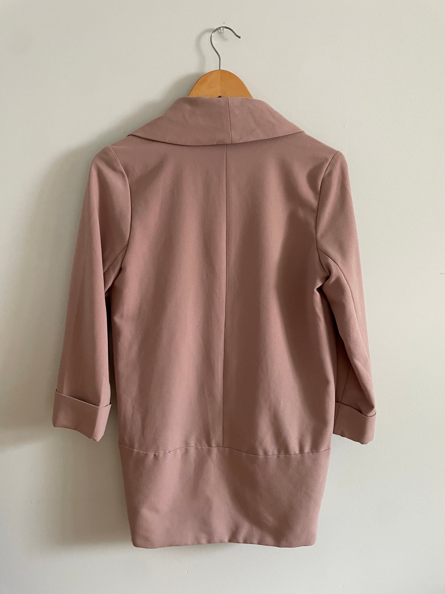Love & Liberty Mauve Pink Open Front Blazer – Small