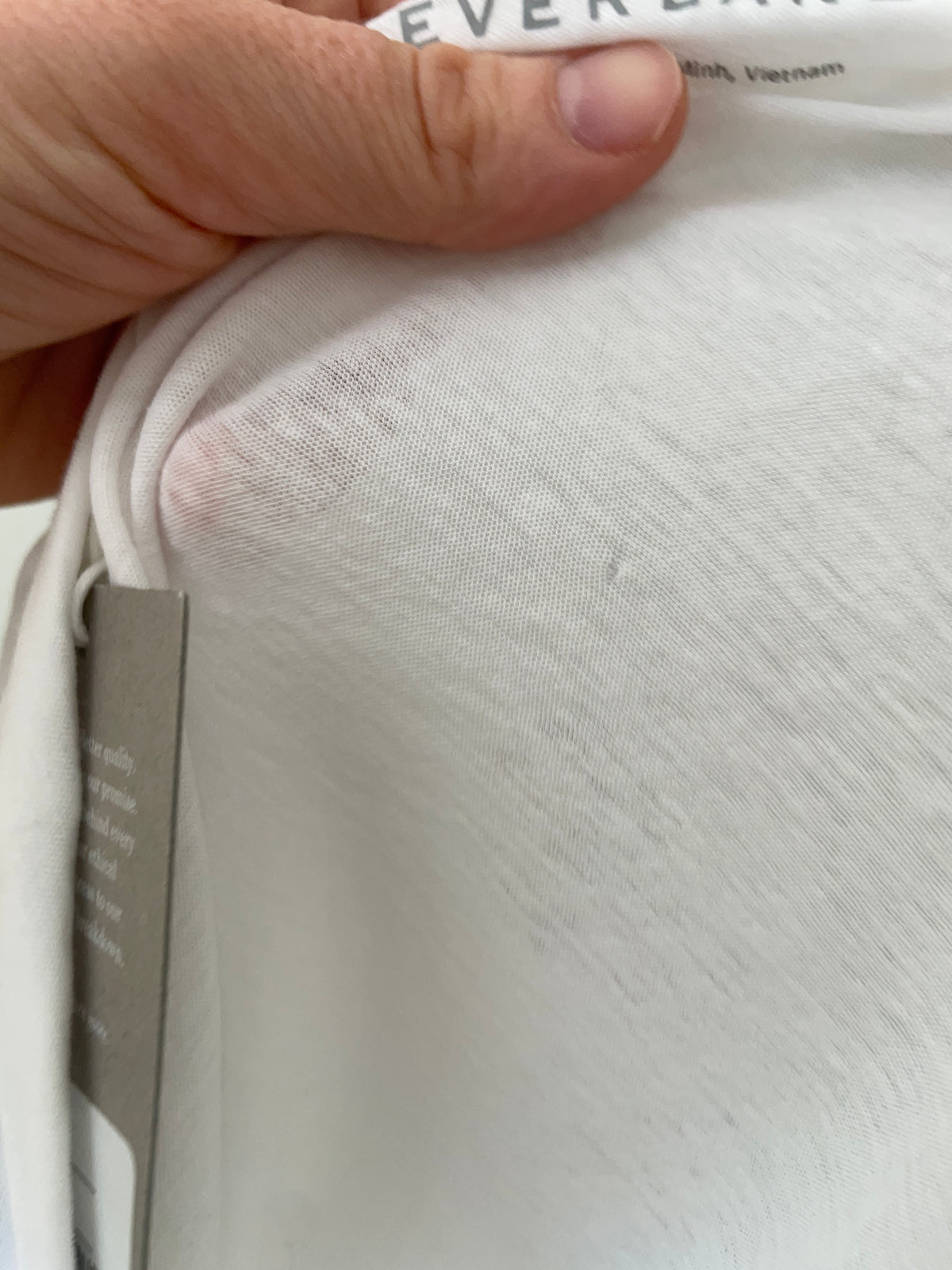 Everlane White Air Scoop-Neck 100% Cotton Tee – Medium – NWT