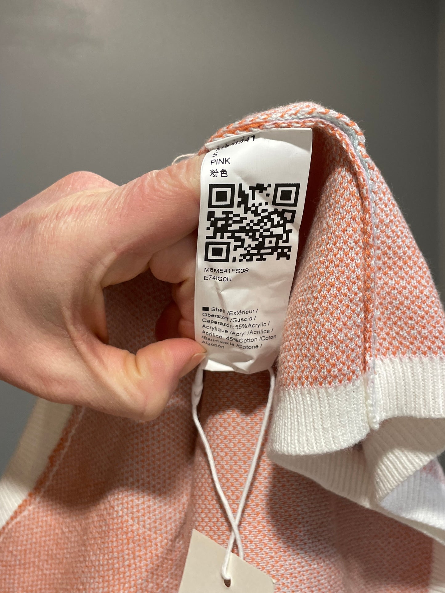 Saodimallsu Pastel Check Knit Short-Sleeve Top NWT – Small/ Medium/Large