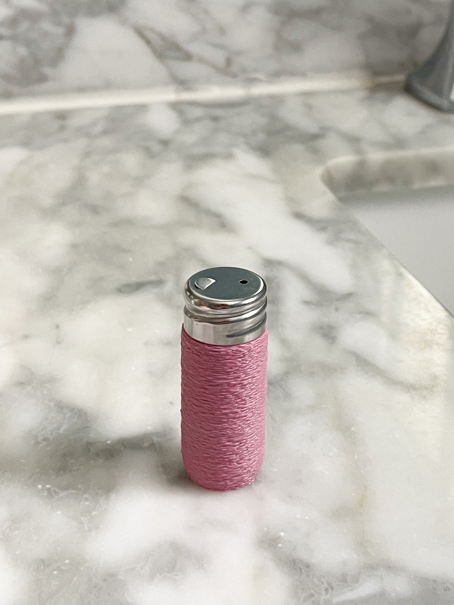 Refillable Travel Floss Canister with Mint Silk Floss - 100% Recycled Plastic