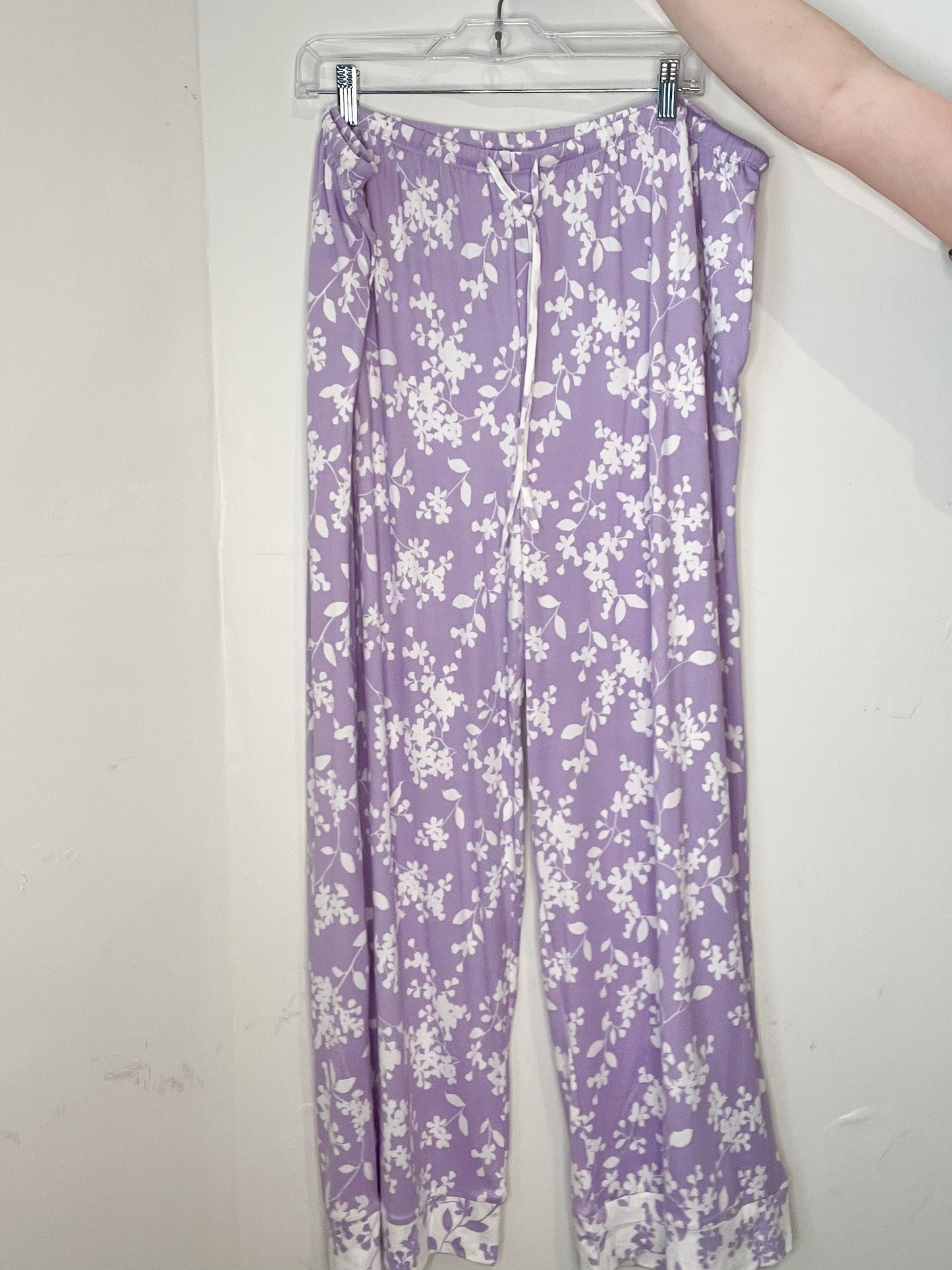 Flora Nikrooz Lavender Purple Floral 2-Piece Pajama Lounge Set - 2XL
