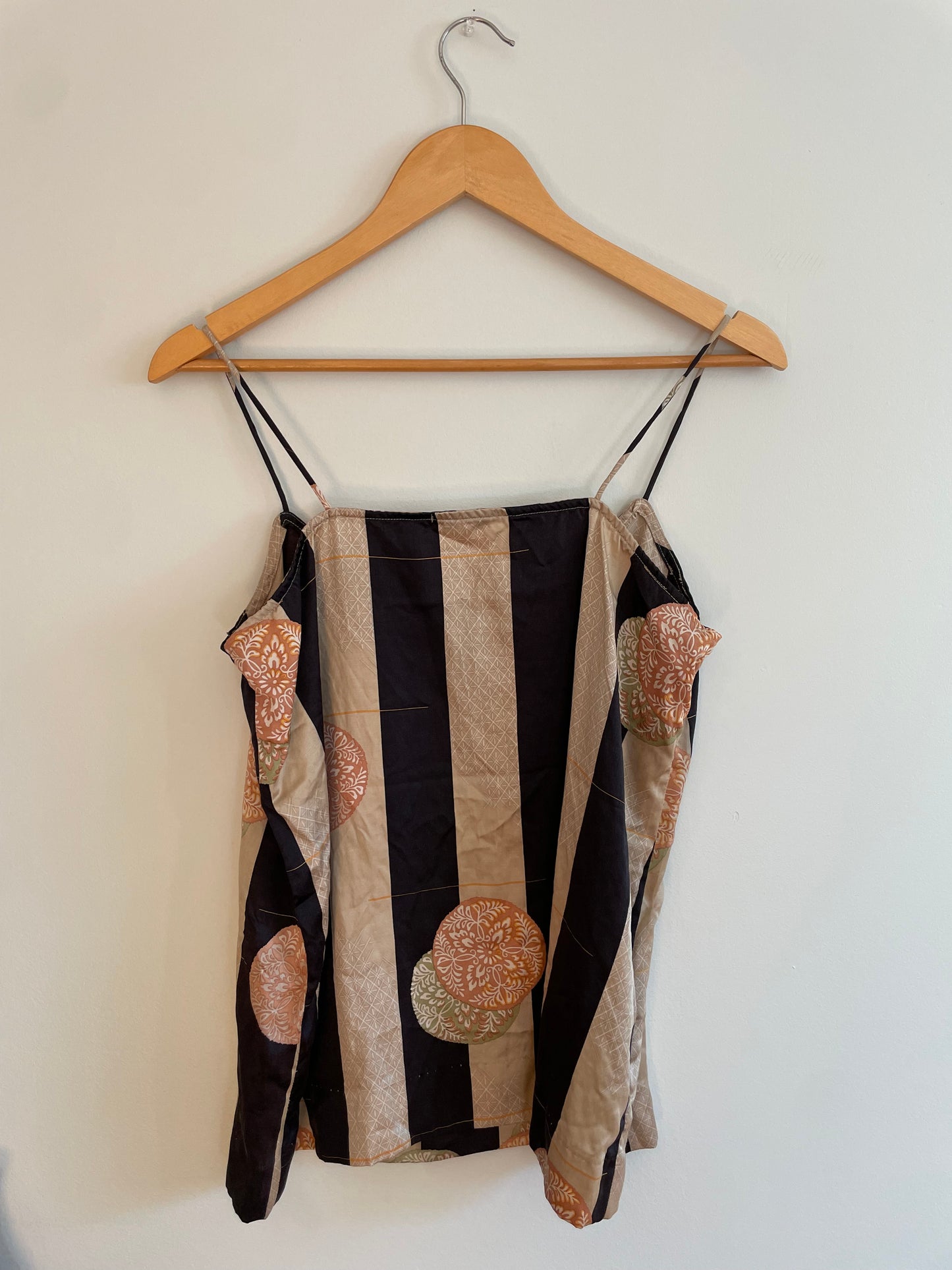 Horses Atelier Silk-Cotton Printed Striped Camisole – Size 3 (M/L)