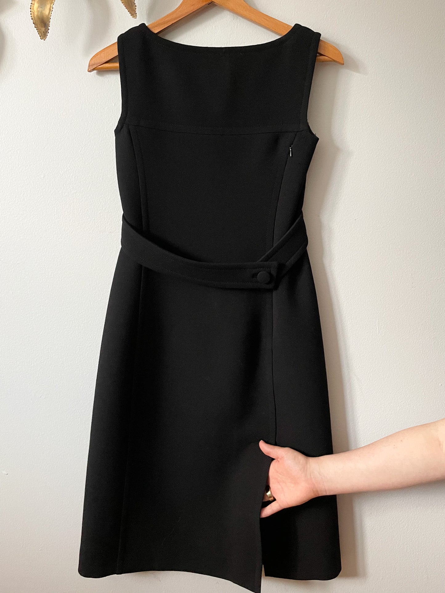 Prada Black Wool Sheath Dress - Size IT 36 / XS