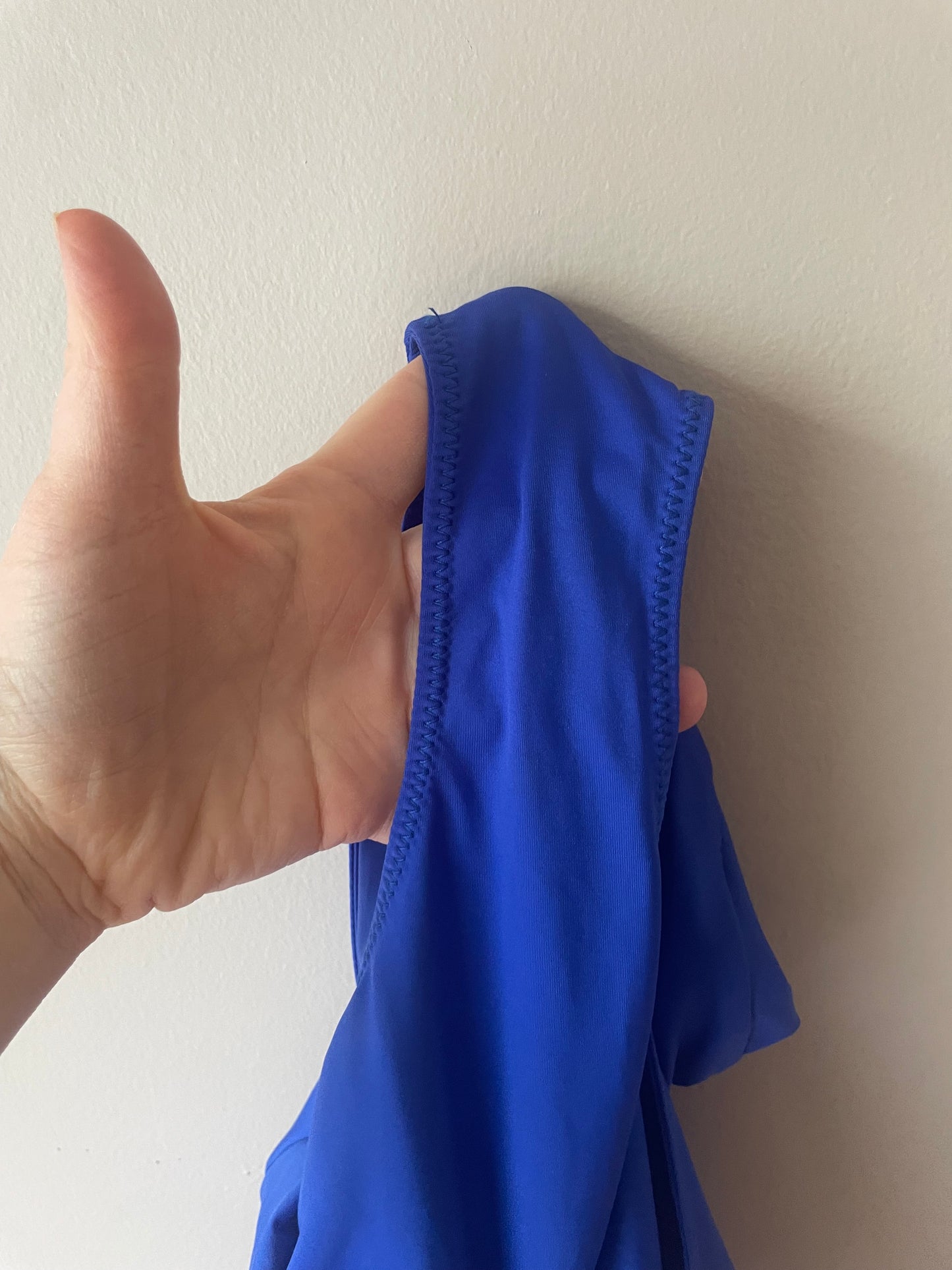 American Apparel Royal Blue Plunge One-Piece Swimsuit – Size Medium