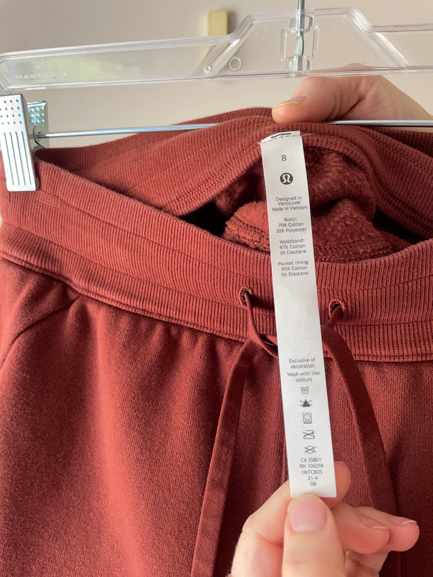 Lululemon Scuba High-Rise Fleece Shorts - Terracotta - Size 8