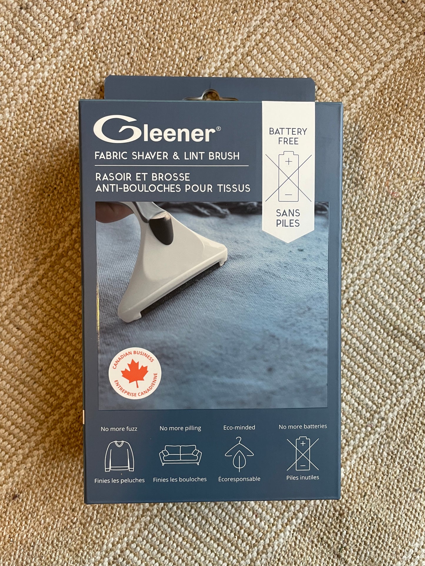 Gleener Reusable Fabric Shaver Depiller & Lint Brush - Ergonomic Size
