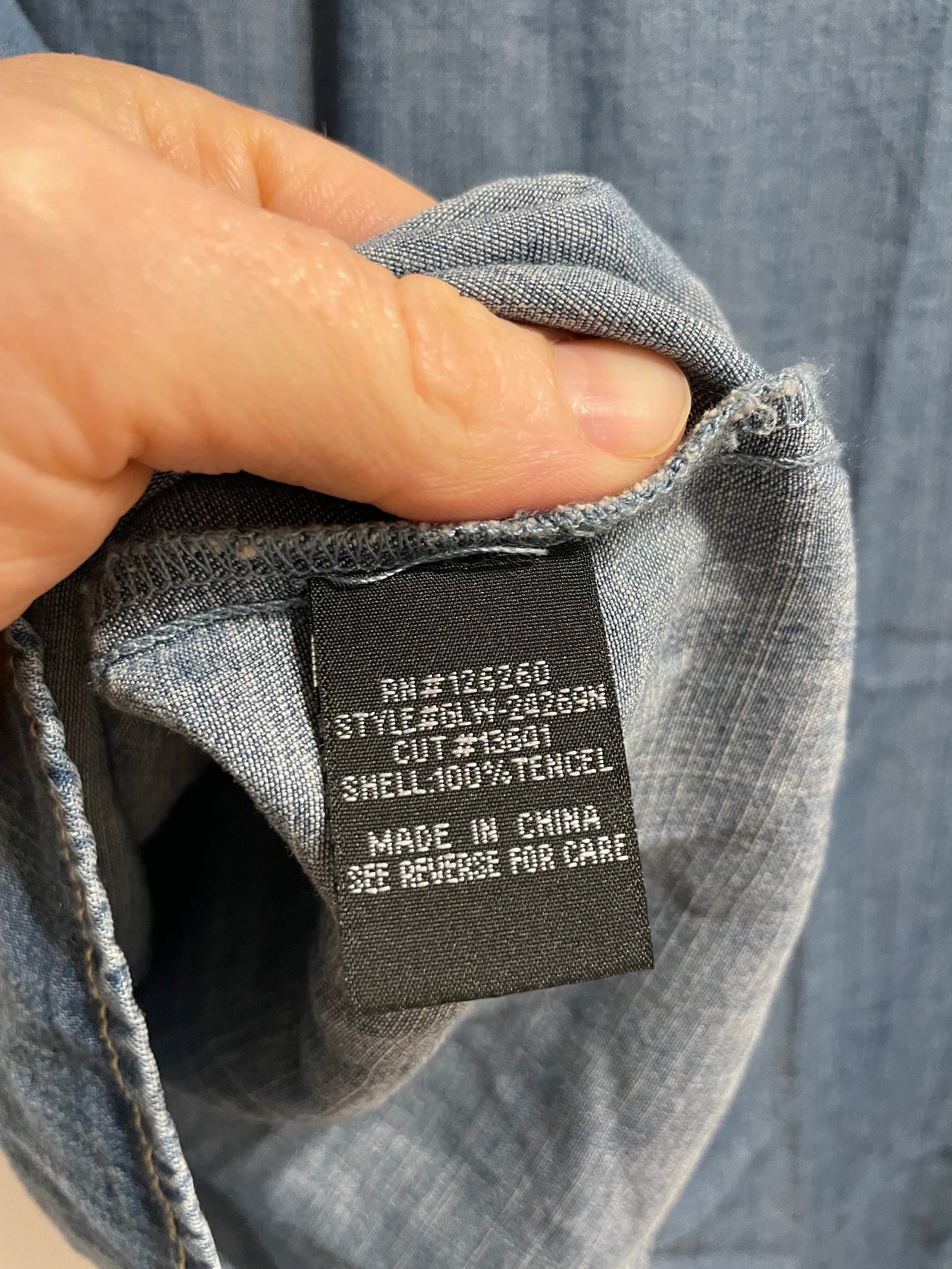 Republic Denim Light Wash 100% Cotton Button Front Midi Skirt Small/Medium