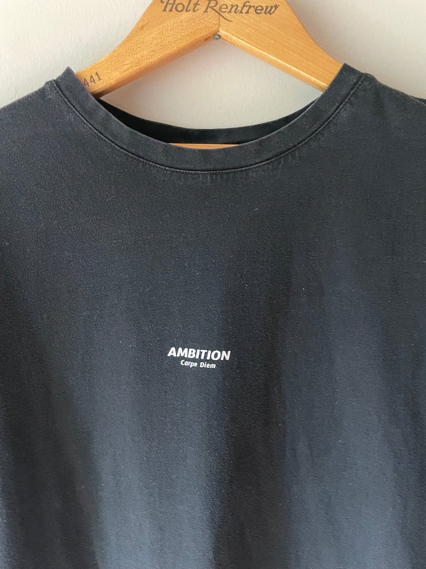 Adika Black “Ambition Carpe Diem” Oversized T-Shirt – Size Small