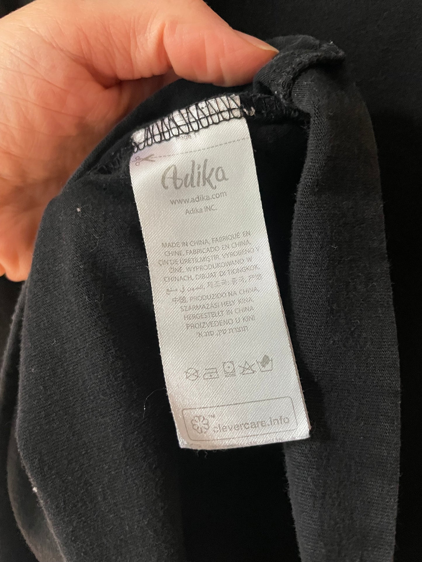 Adika Black “Ambition Carpe Diem” Oversized T-Shirt – Size Small