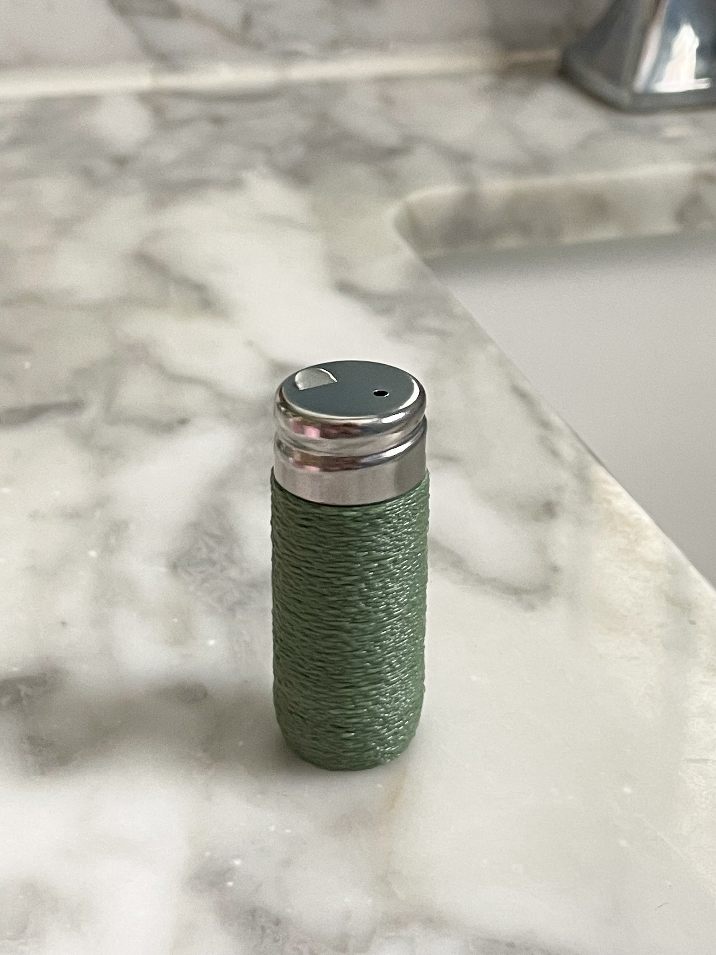 Refillable Travel Floss Canister with Mint Silk Floss - 100% Recycled Plastic