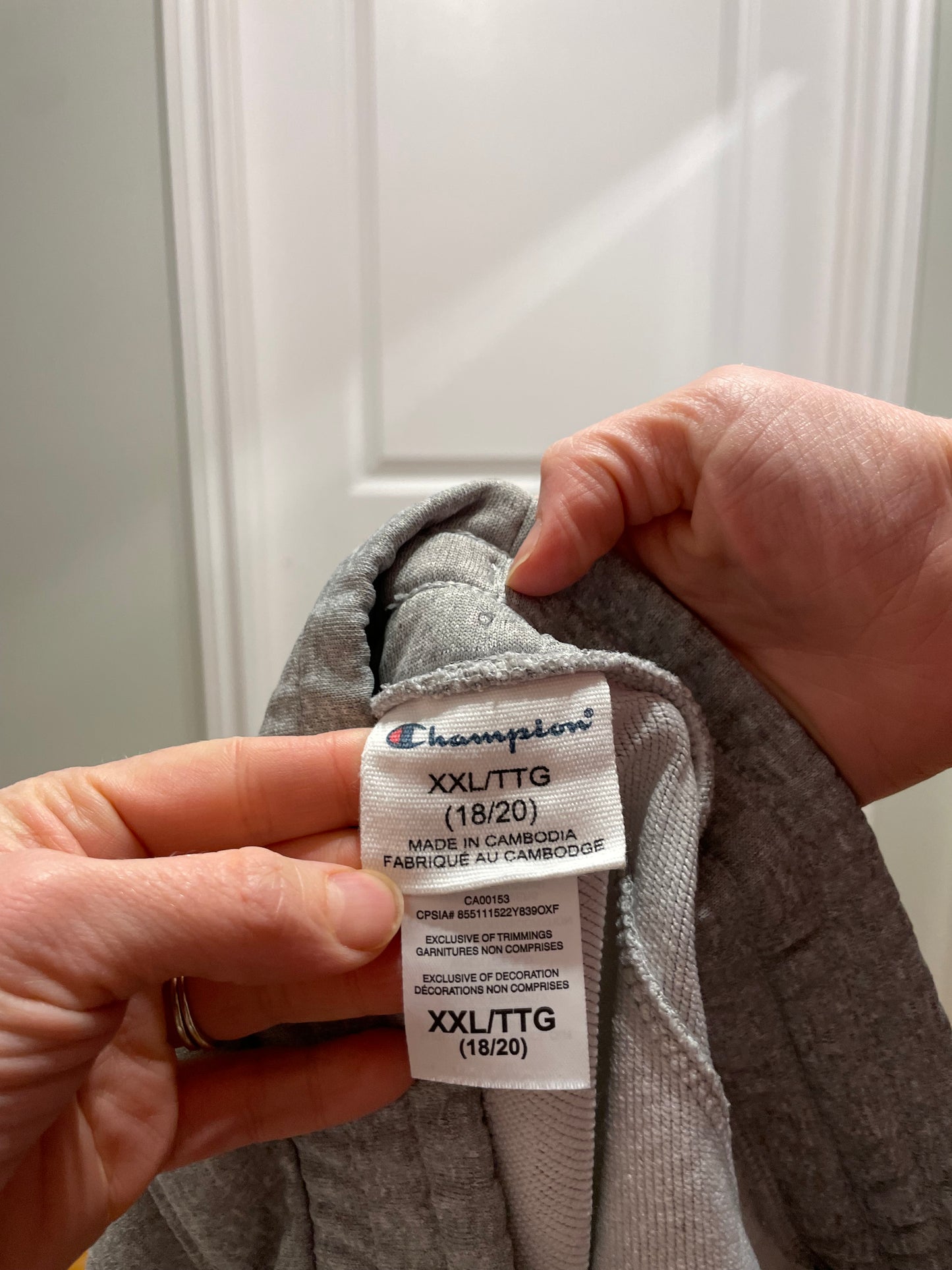 Champion Grey Performance Joggers – Youth XXL