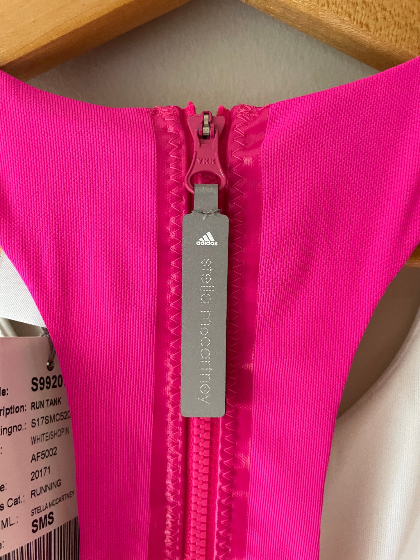 Adidas by Stella McCartney White & Pink Run Tank NWT – Size Small