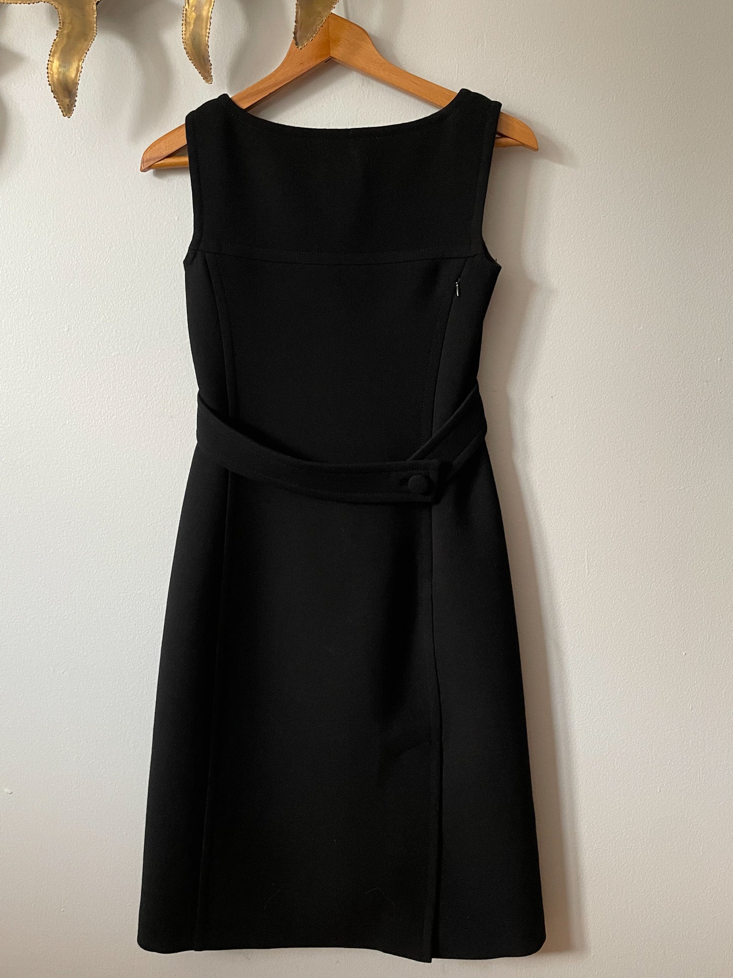 Prada Black Wool Sheath Dress - Size IT 36 / XS