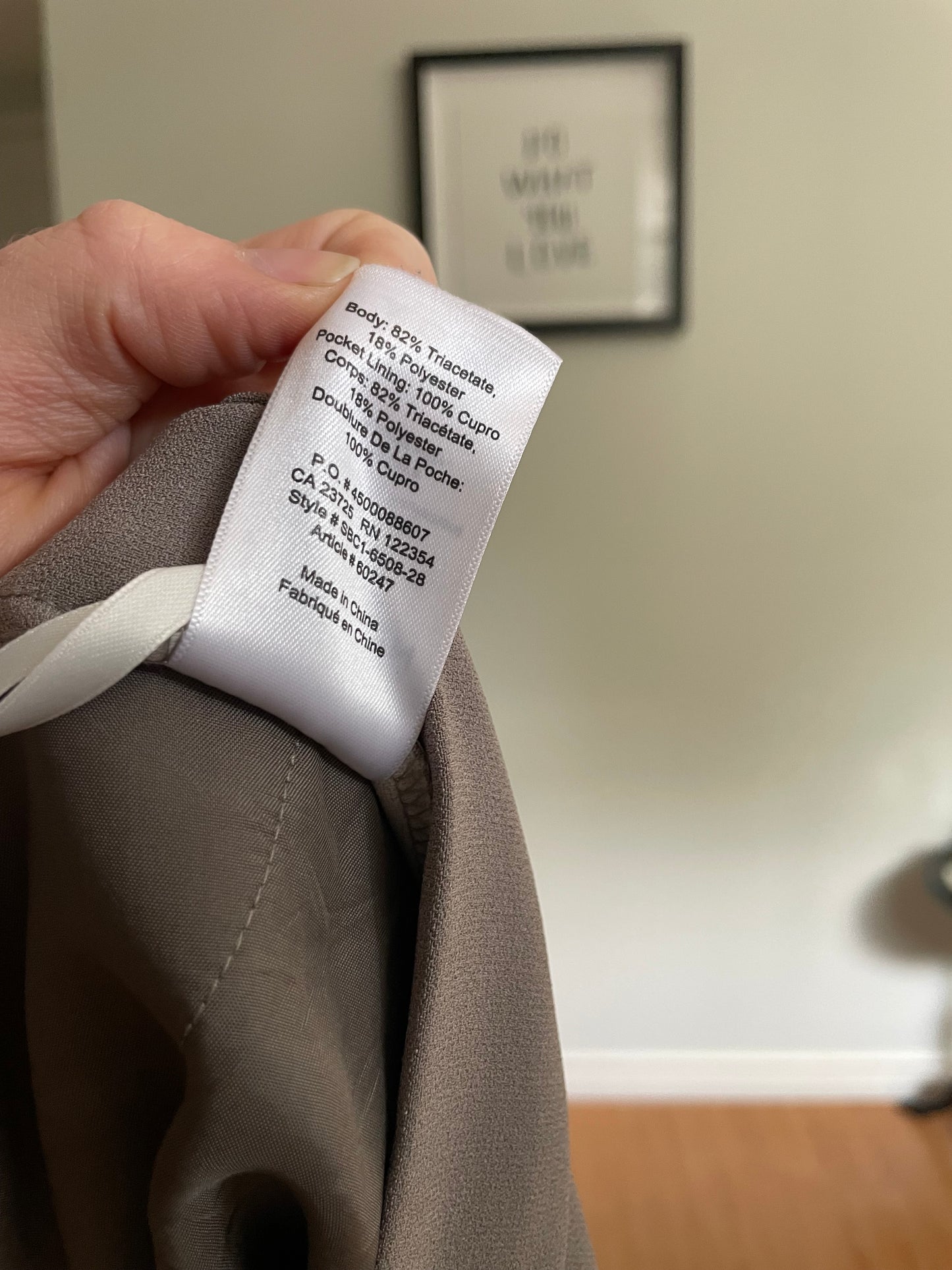 Babaton Taupe Conan Cropped Trousers – Size 12
