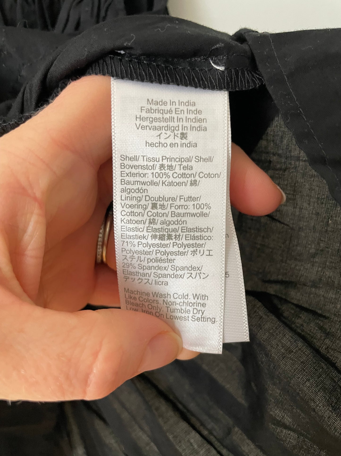 J.Crew Black Smocked Cotton Peplum Tank Top NWT - Size 14 - Le Prix Fashion & Consulting