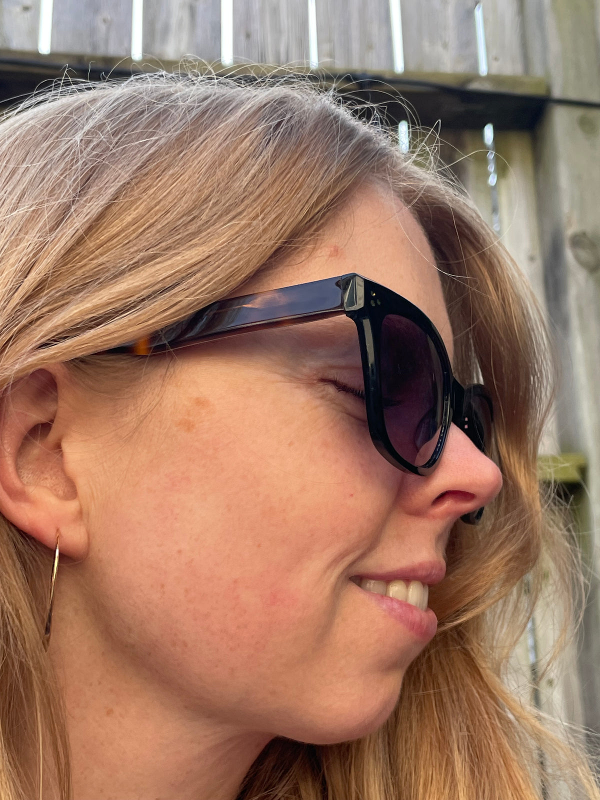 Gold Tone Lightweight Teardrop Threader Earrings
