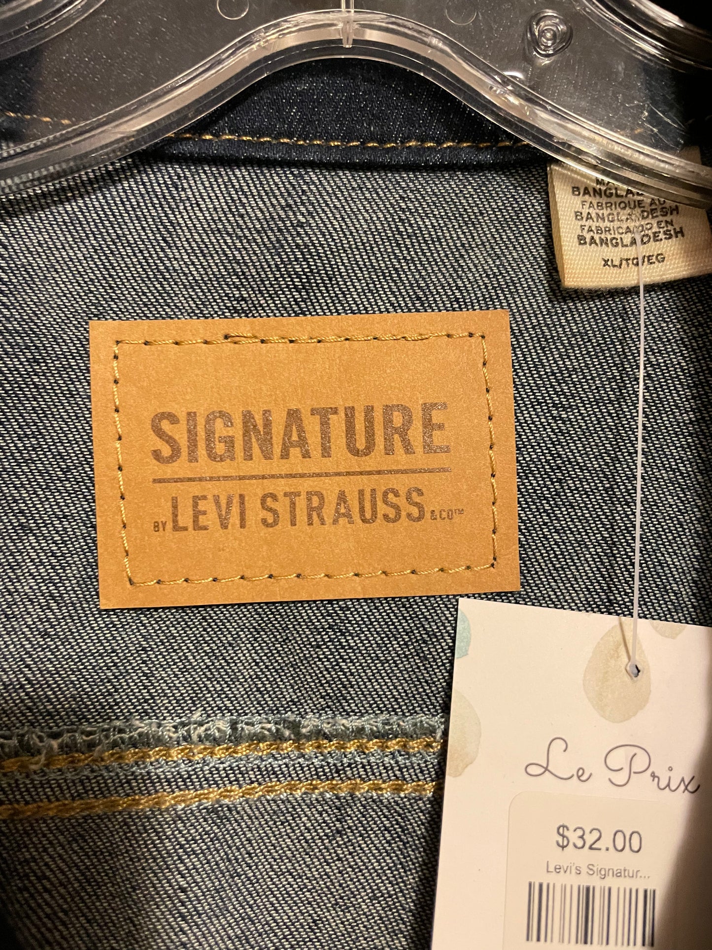 Levi’s Signature Dark Wash Jean Jacket - XL