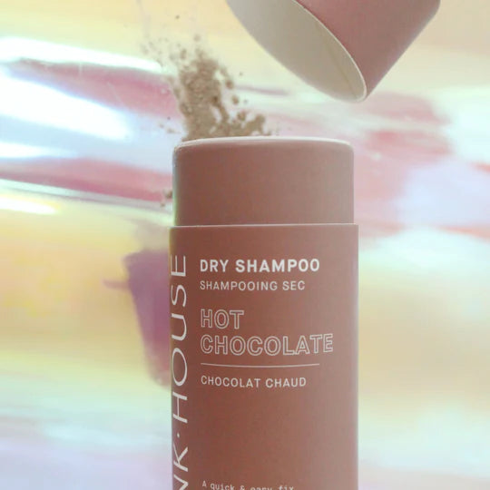 Pink House Mineral-Based Natural Dry Shampoo – Non-Scented Powder for Red, Blonde & Brown Hair