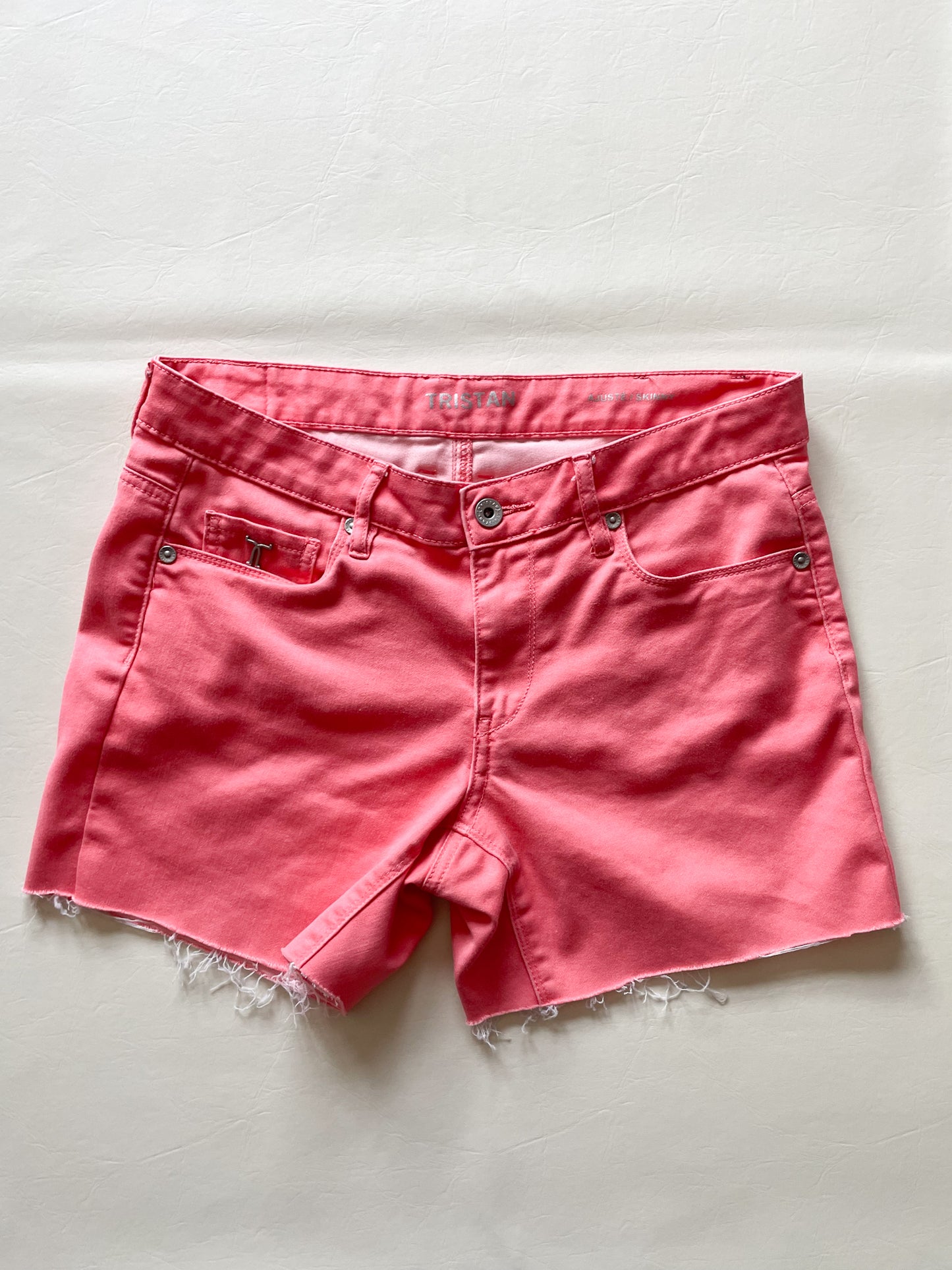 Tristan Coral Pink Cutoff Shorts - Medium