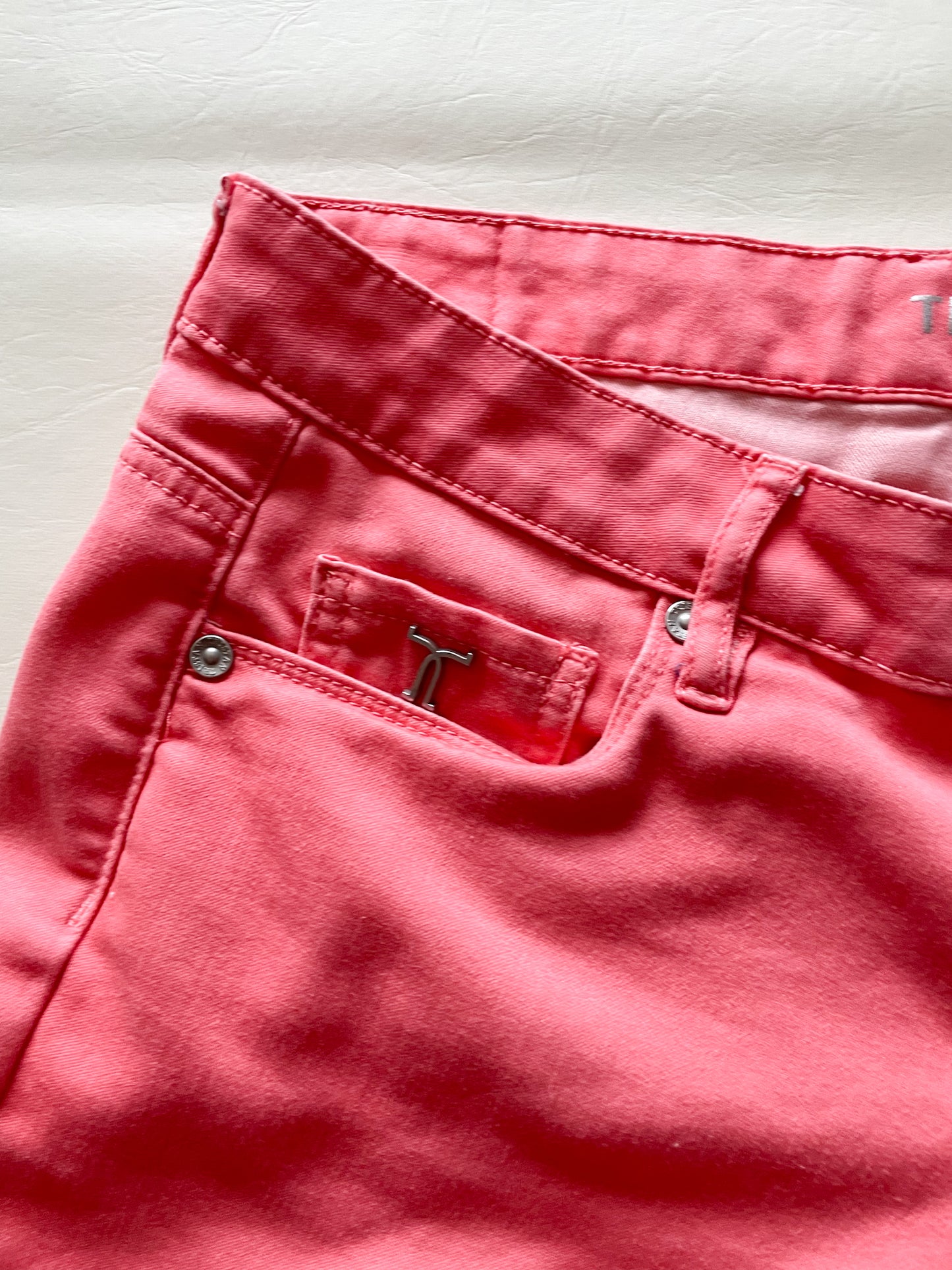 Tristan Coral Pink Cutoff Shorts - Medium