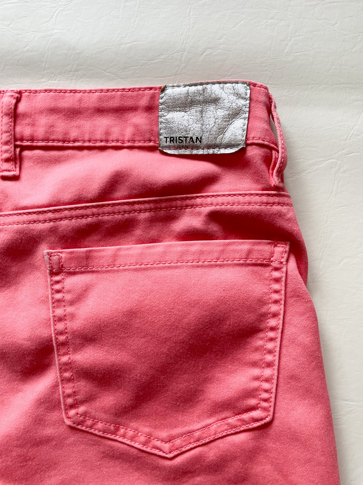 Tristan Coral Pink Cutoff Shorts - Medium