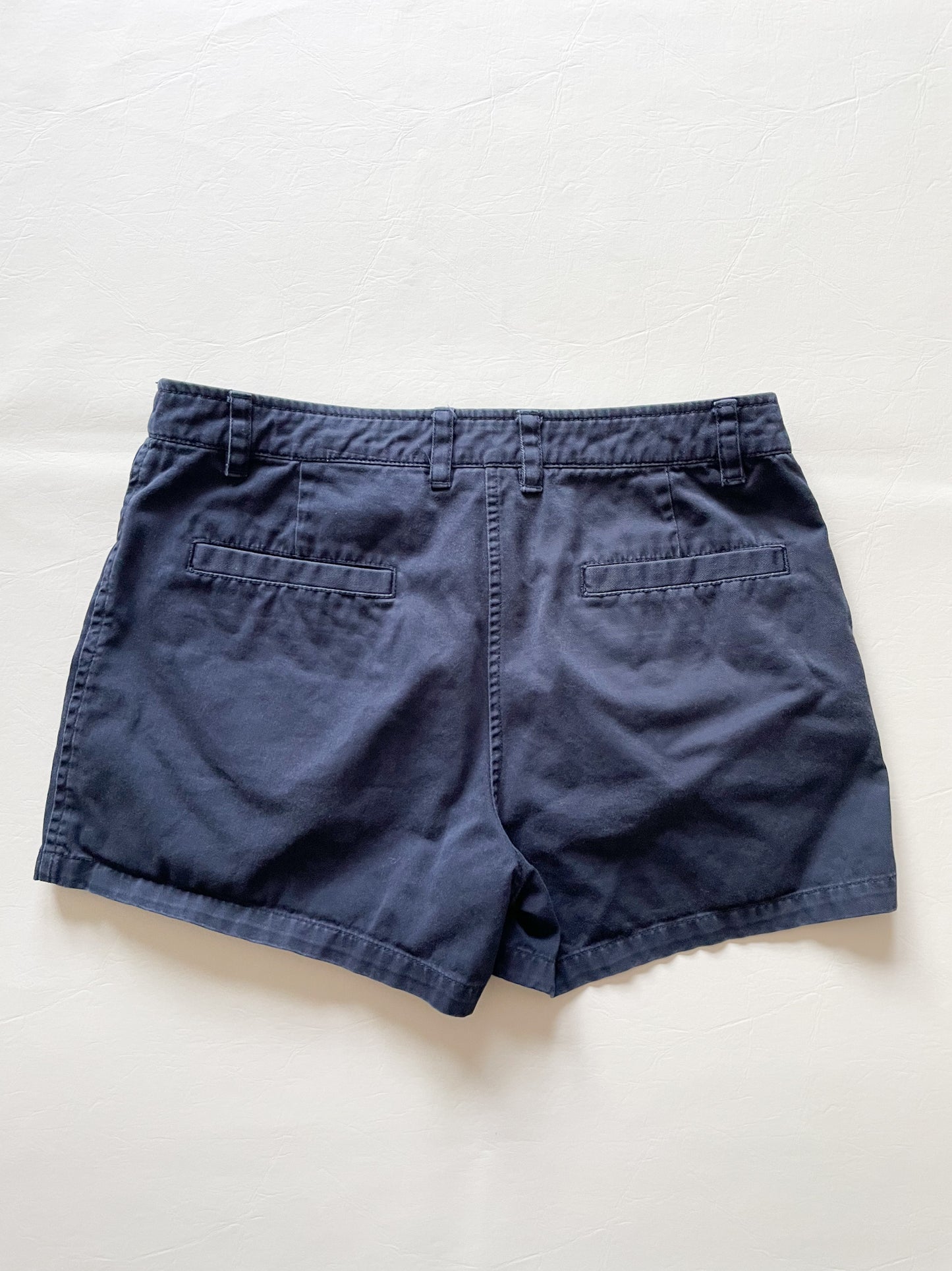 Jacob Annex Navy 100% Cotton Mid Rise Shorts - Size 3/4