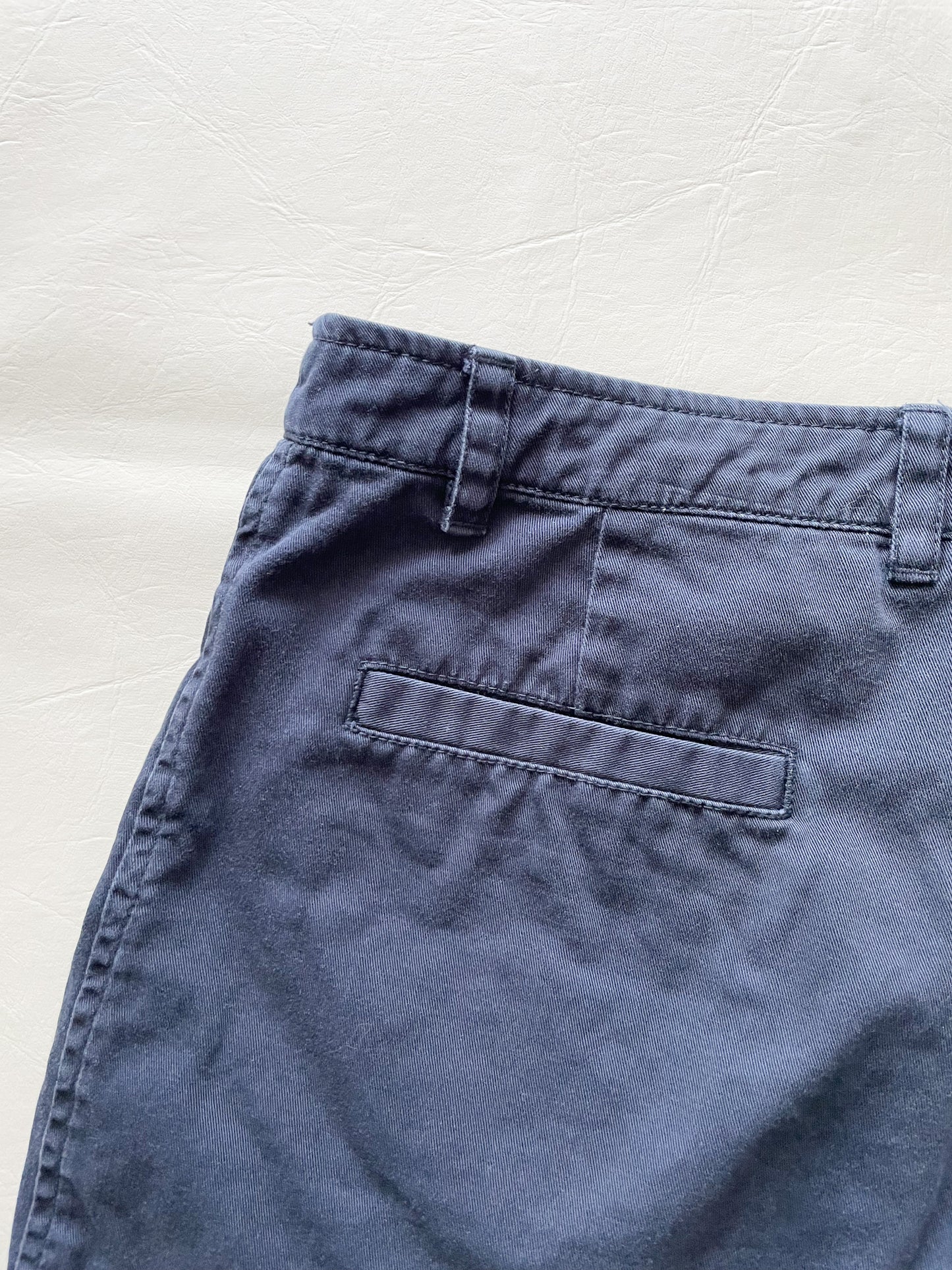 Jacob Annex Navy 100% Cotton Mid Rise Shorts - Size 3/4