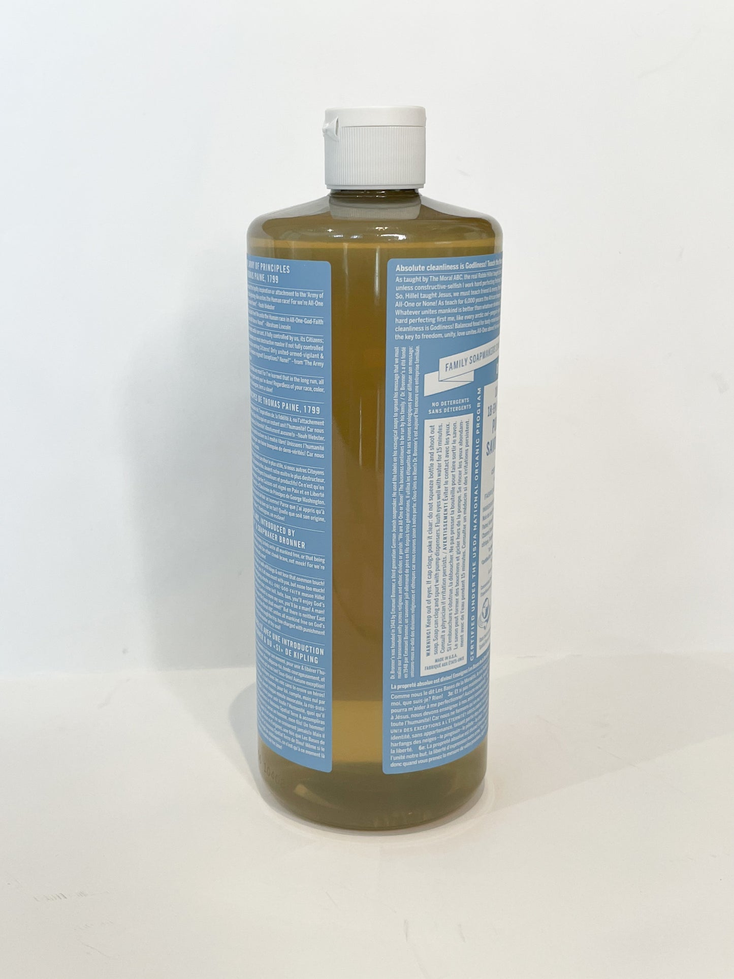 Unscented Baby - Dr. Bronner's Organic Pure Castile Liquid Soap - 946ml