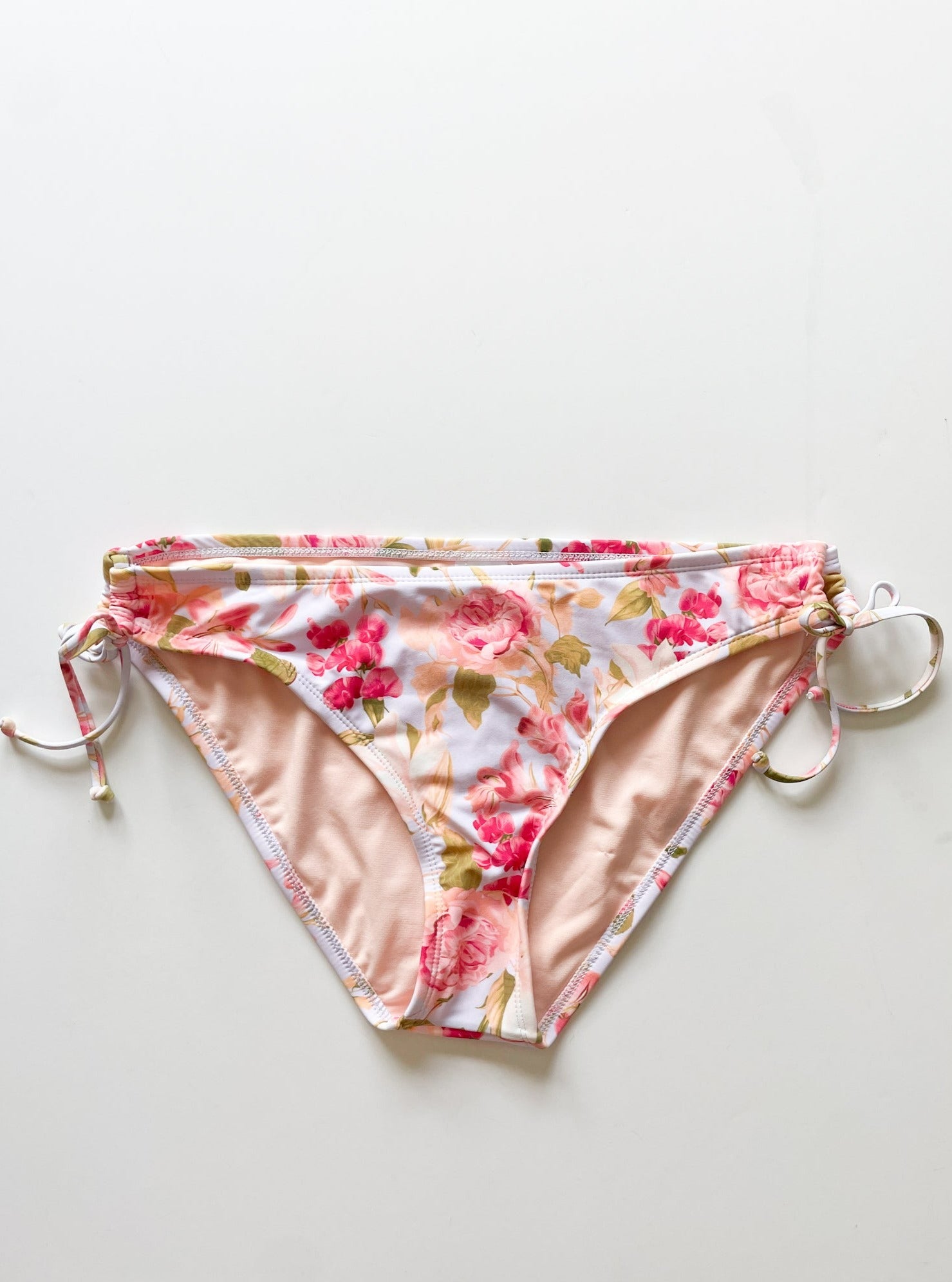 Kona Sol Pink Floral Keyhole Bikini Bottoms NWT - XL – Le Prix