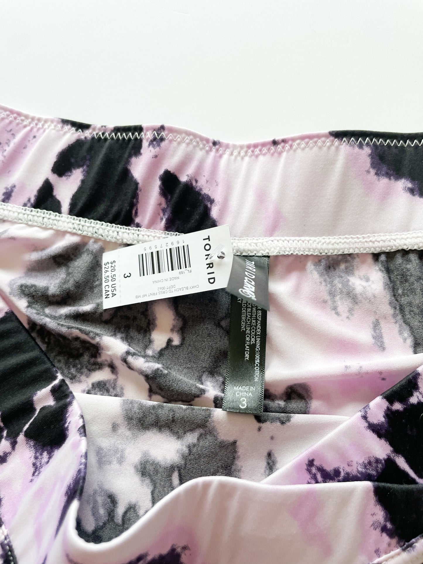 Torrid Cheeky Purple Tie-Dye Low Rise Underwear - 3X