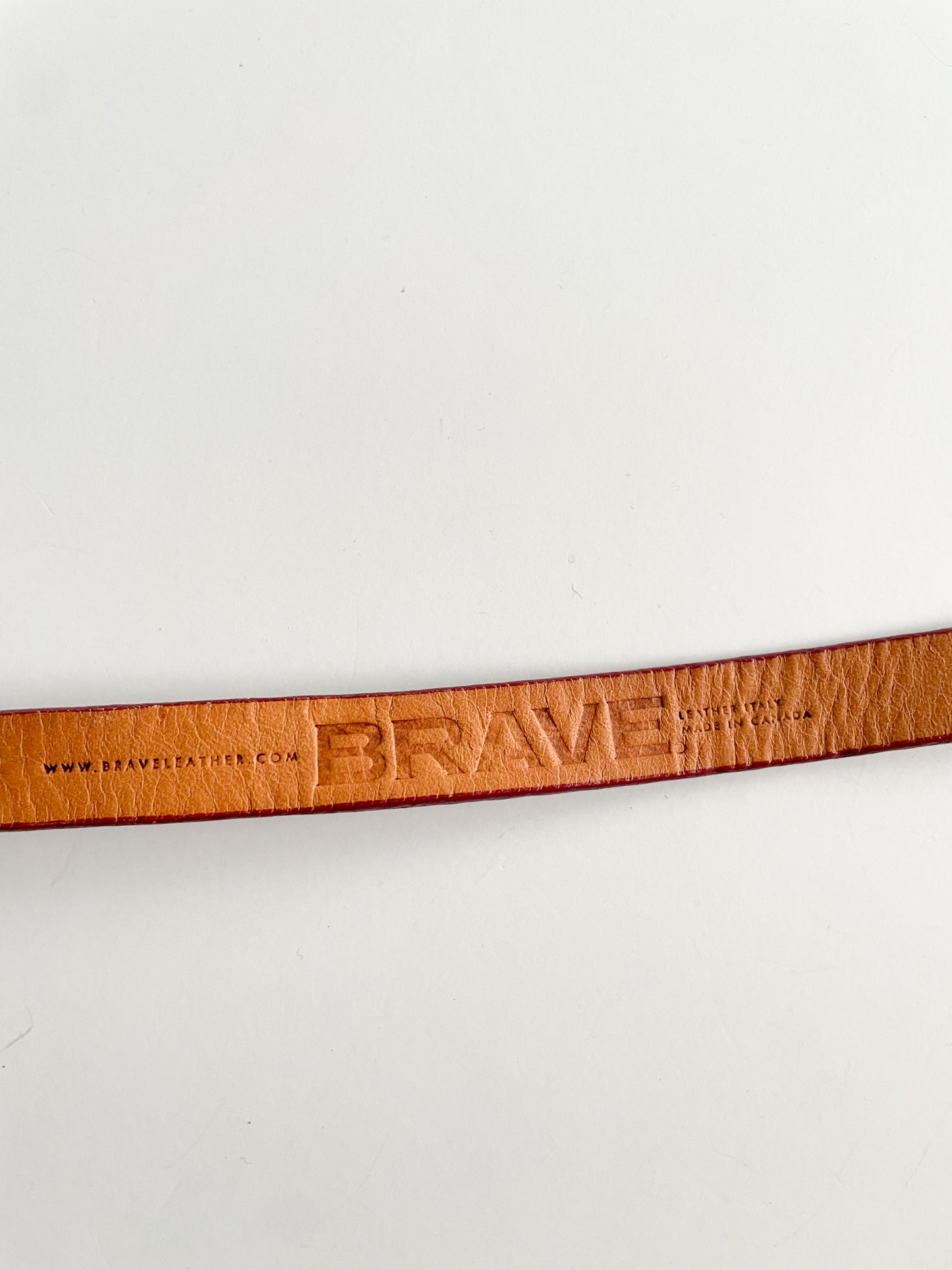 Brave Leather Raspberry Textured Belt - Medium (32.5-37")