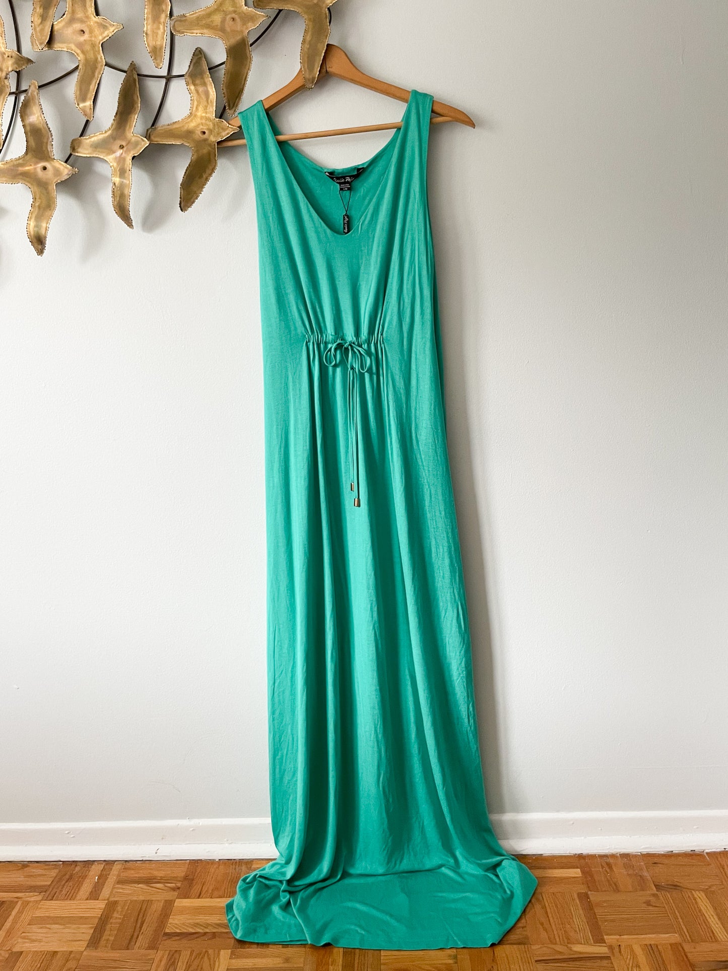 Charlie Paige Green Jersey Maxi Dress NWT - S/M