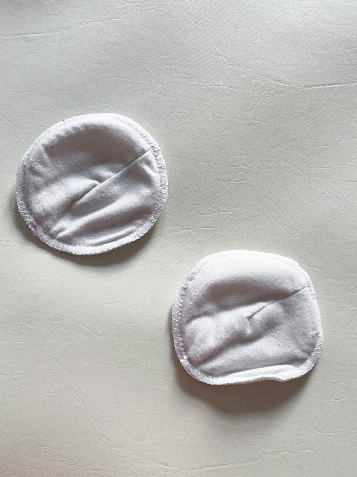 Cotton White Reusable Nursing Breast Pads - 4 Pack