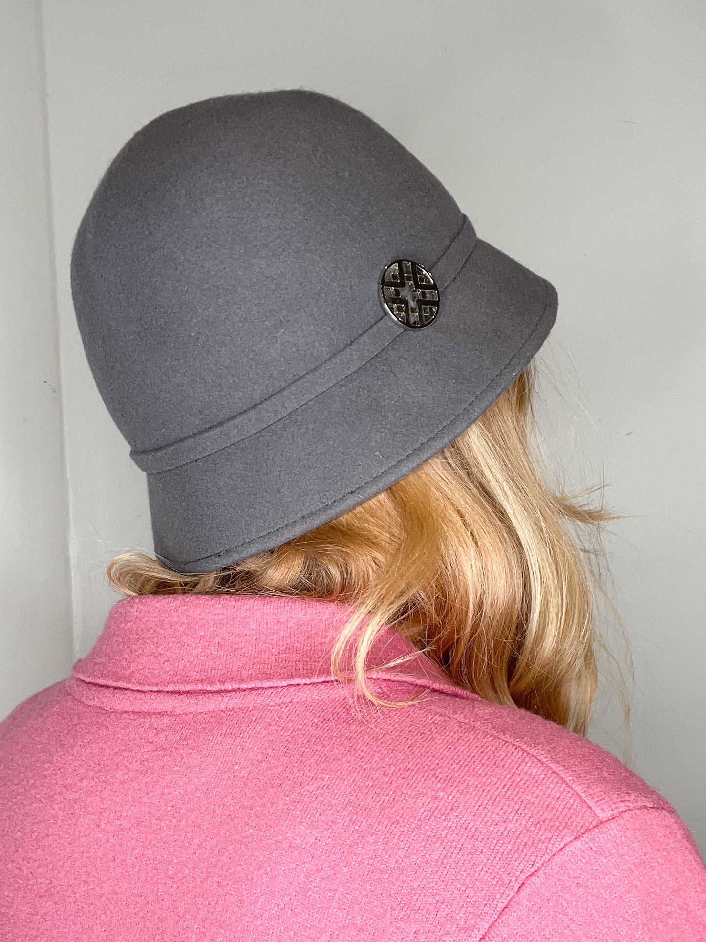 Jessica Grey Wool Bucket Hat