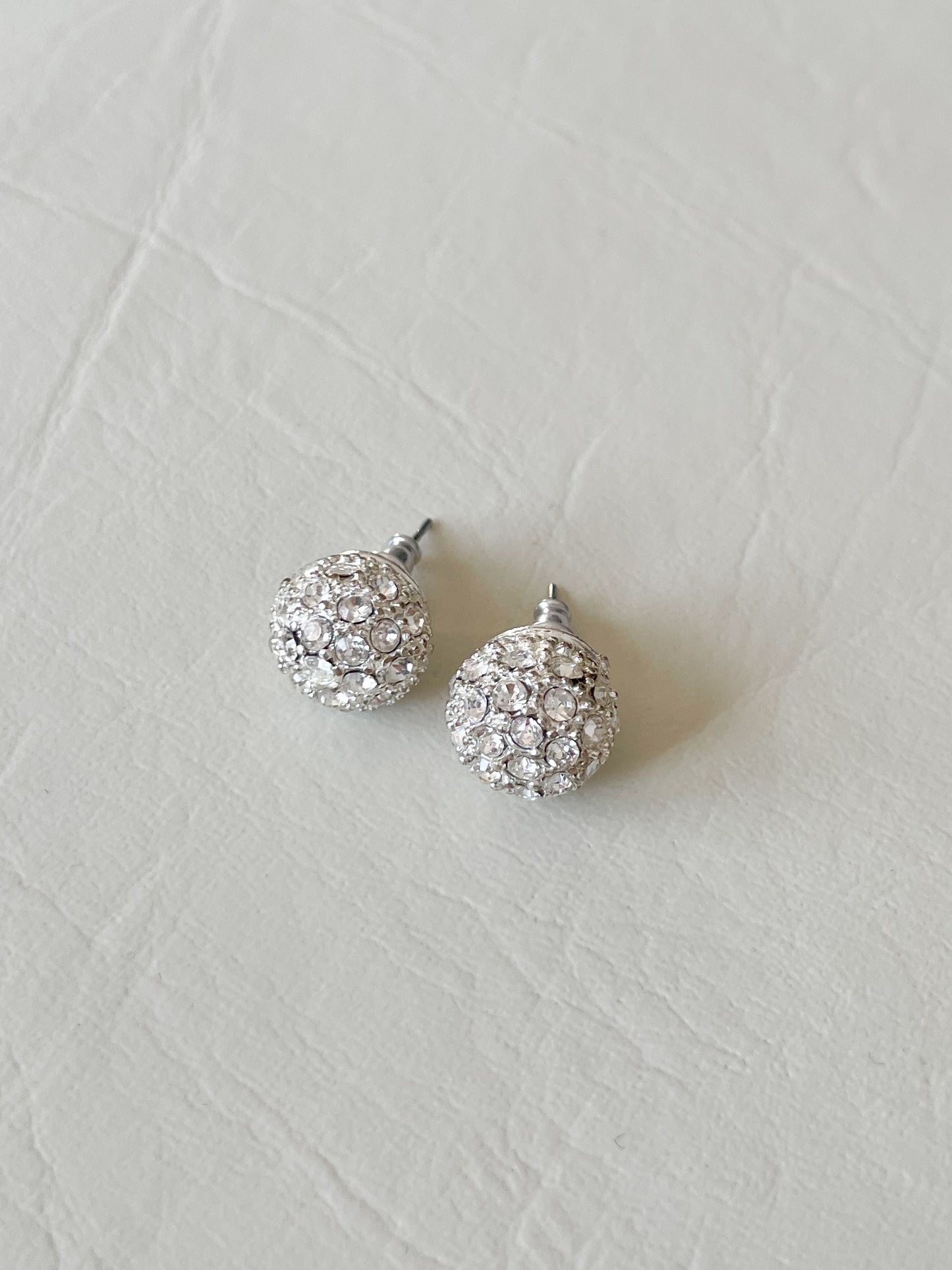 Crystal Sparkle Ball Stud Earrings