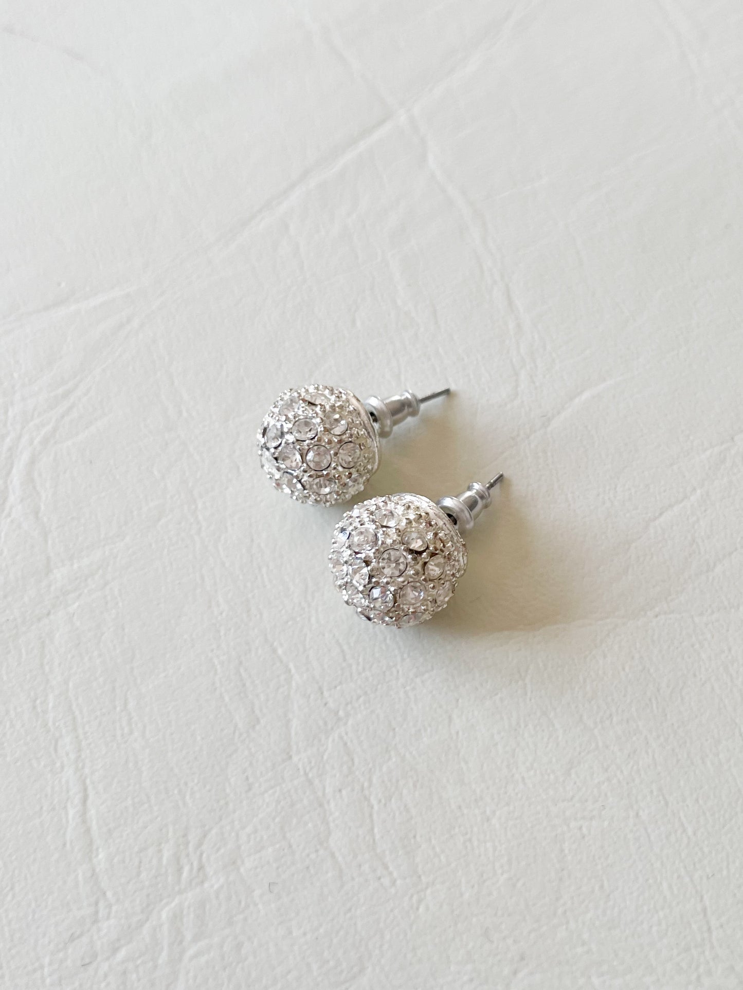 Crystal Sparkle Ball Stud Earrings