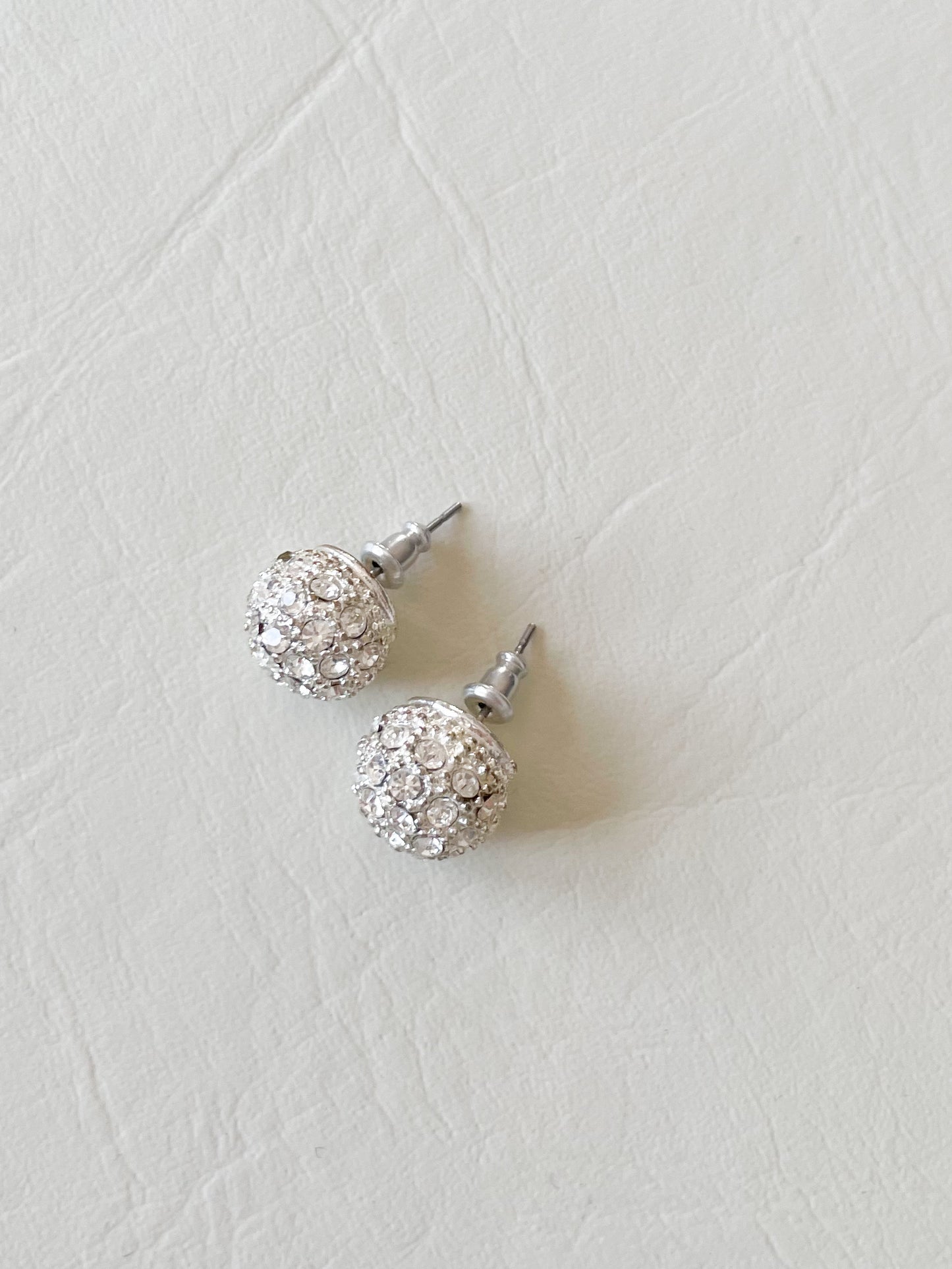 Crystal Sparkle Ball Stud Earrings