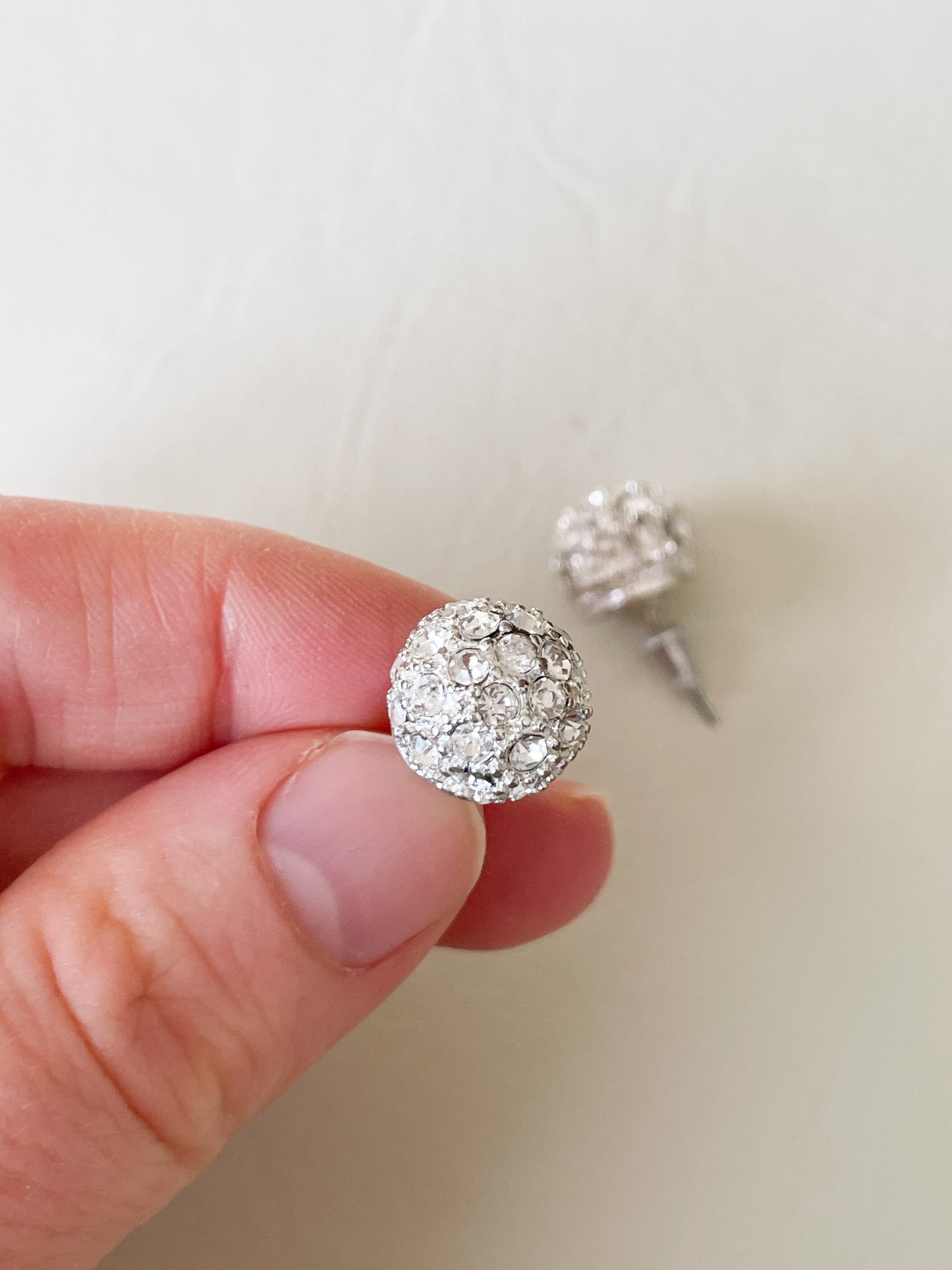 Crystal Sparkle Ball Stud Earrings