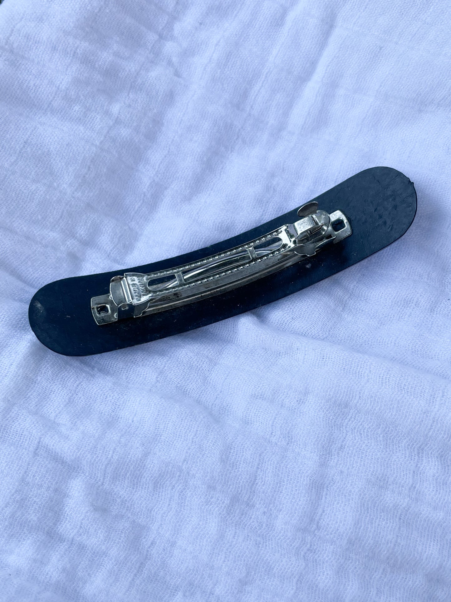 Tortoiseshell Marbled Resin Hair Barrette – Classic Vintage Style