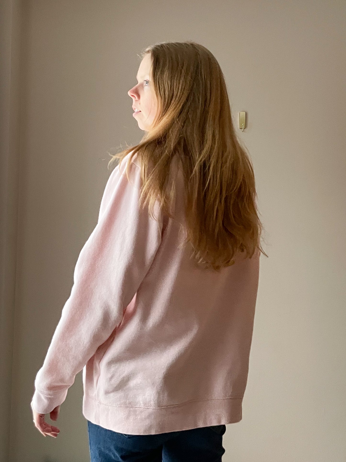 Northern Reflections Pink Bicycle Graphic Sweatshirt – Fleece Lined - Size M/L