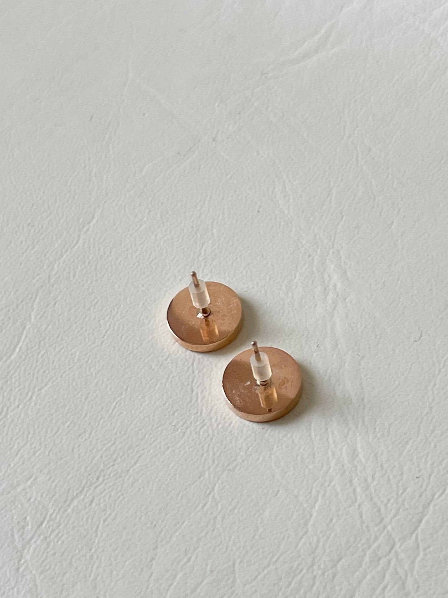 Rose Gold Mandala Stud Earrings – Minimalist Boho Design